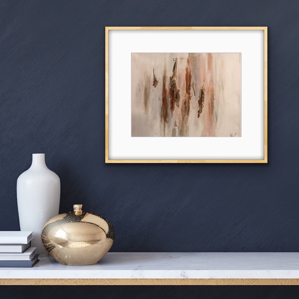 Original acrylic painting on canvas signed by artist abstract